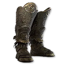 Carved Greaves